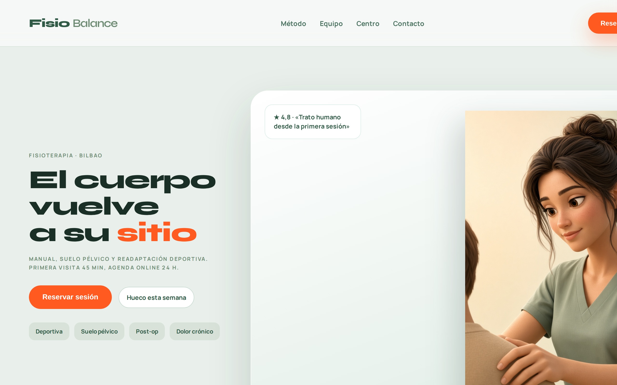 Web de Centro Fisio Balance