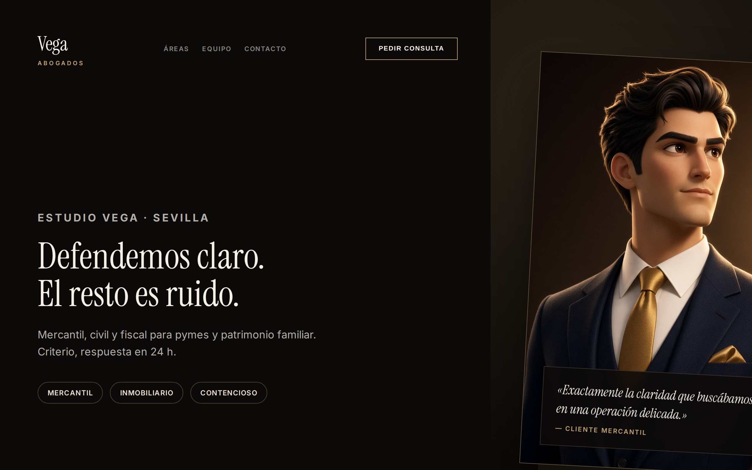 Web de Estudio Vega Abogados